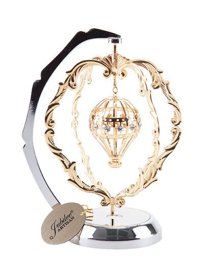 Buy Artistic Magnet Crystal With Base Showpiece Gold/Silver 9.5x14.5x9.5centimeter in Saudi Arabia