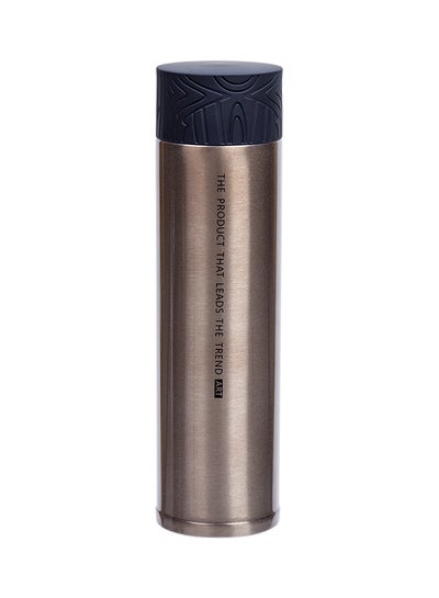 Buy Stainless Steel Thermos 310 ml Brown/Blue 6x22x6cm in Saudi Arabia