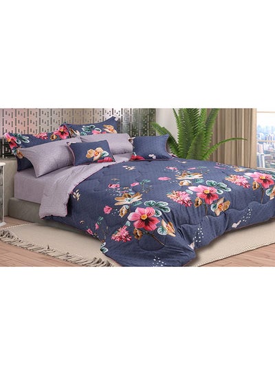 Buy 8-Piece Comforter Set cotton_blend Multicolour in Saudi Arabia