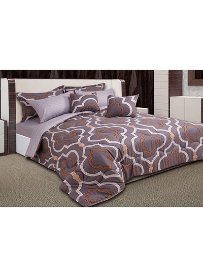 Buy 8-Piece Comforter Set cotton_blend Multicolour in Saudi Arabia