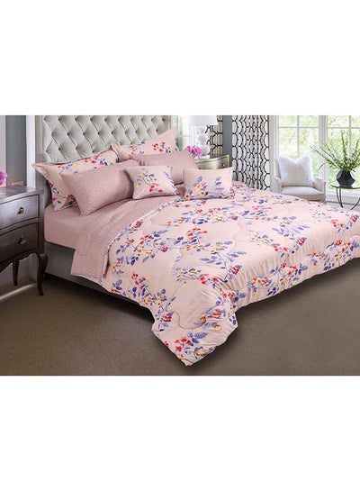 Buy 8-Piece Comforter Set cotton_blend Multicolour in Saudi Arabia