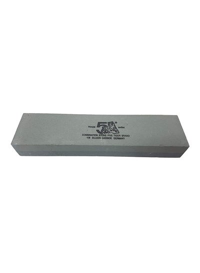 Buy Silicon Carbide Dual Side Knife Sharpening Stone KS01 Black in UAE