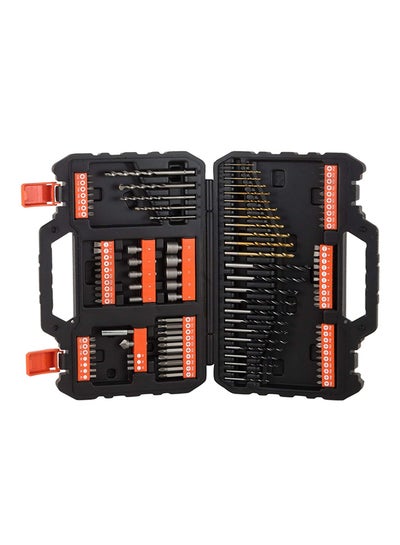 Buy 109-Piece Mixed Accessory Set Black/Orange in Saudi Arabia