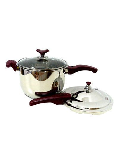 Buy Stainless Steel Pressure Cooker Silver in UAE