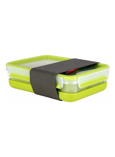 Buy Masterseal Food Keeper Lunch Box Plastic Green/White 1.2Liters in UAE