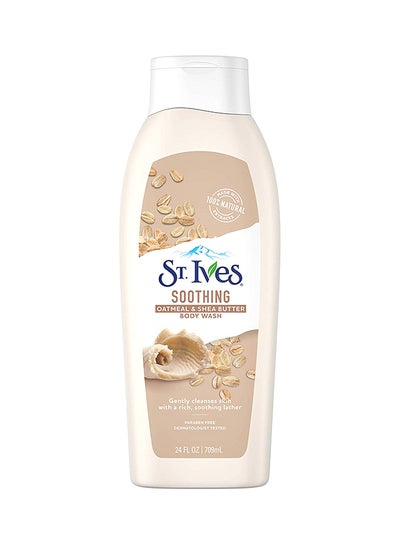 Buy Soothing Oatmeal And Shea Butter Body Wash Liquid Clear 709ml in UAE