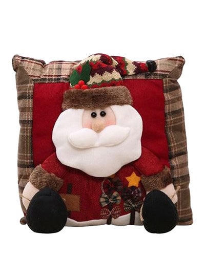 Buy Home Decorations Santa Splice Pillow Red/White/Green 35x35centimeter in UAE