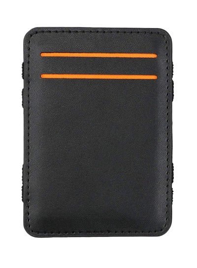 Buy Leather Clip Wallet Black in Saudi Arabia