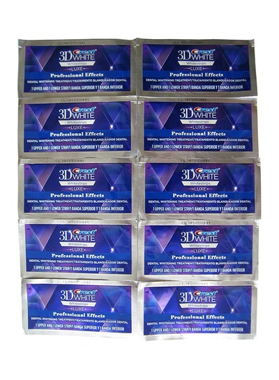 Buy 3D Whitestrips Professional Effects Advanced Seal - 10 Pieces, 20 Strips 50grams in Egypt