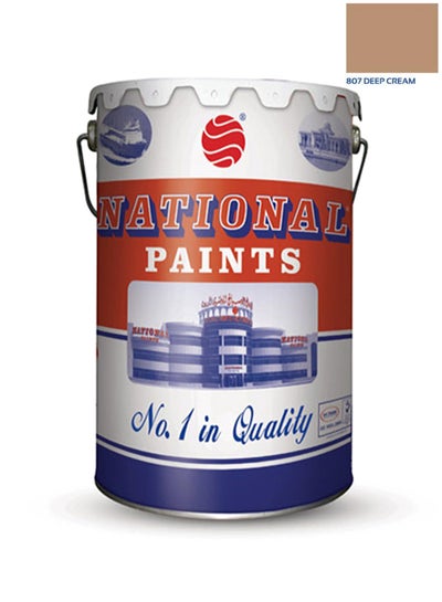 Buy Water Based Wall Paint Deep Cream 3.6Liters in UAE