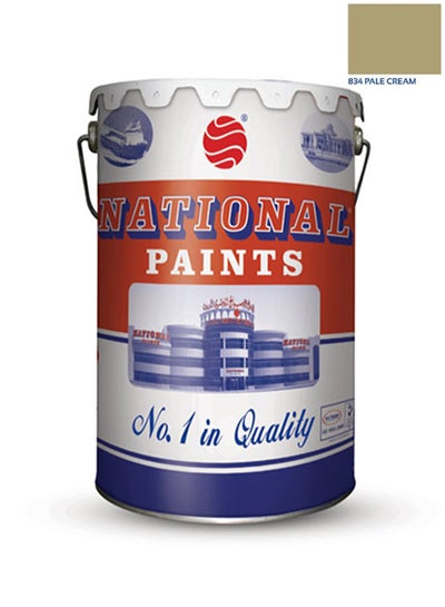 Buy Water Based Wall Paint Pale Cream 18Liters in UAE