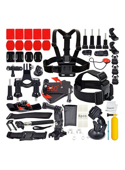 Buy 40-Piece Sports Kit For GoPro Hero 4/3/3/2/1 Camera Black/Yellow/Red in Egypt