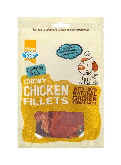 Buy Chewy Chicken Fillets Brown 80grams in UAE