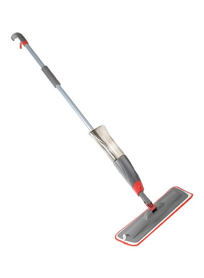 Buy Floor Cleaning Mop With Spray Grey/Red 9x9x50centimeter in Saudi Arabia