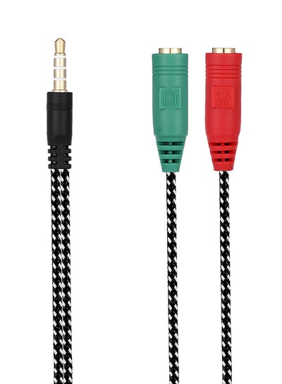 Buy Stereo Audio Jack Splitter Cable Multicolour in Saudi Arabia