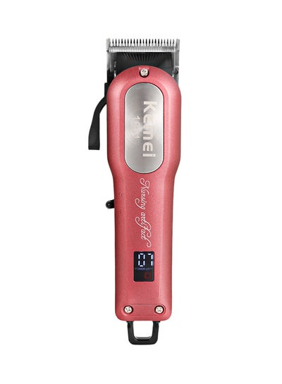 Buy Cordless Hair Clipper With 4 Guide Comb Km - 1031 Red in Saudi Arabia