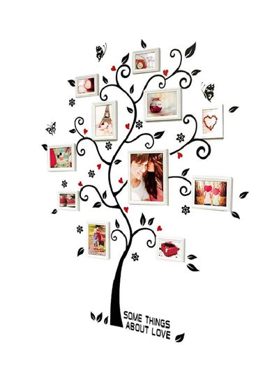 Buy DIY Family Photo Frame Tree Wall Sticker White 90x30centimeter in UAE