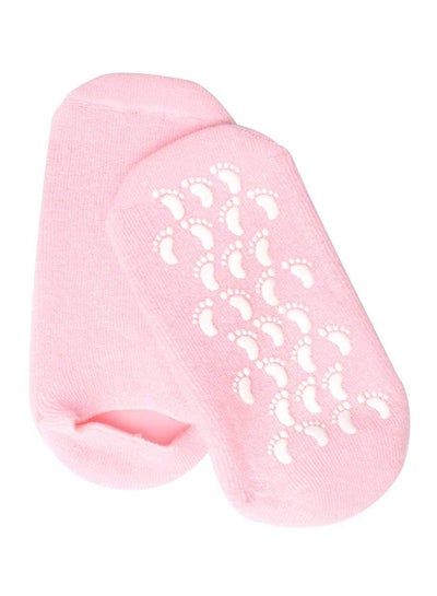 Buy Moisturizing Reusable Spa Socks Pink 8x6x4cm in Egypt