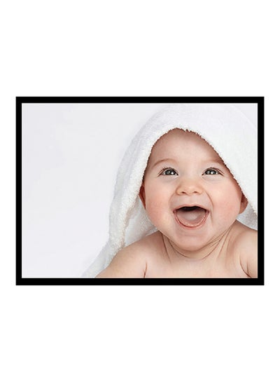 Buy Baby Poster With Frame Multicolour 40x30centimeter in UAE