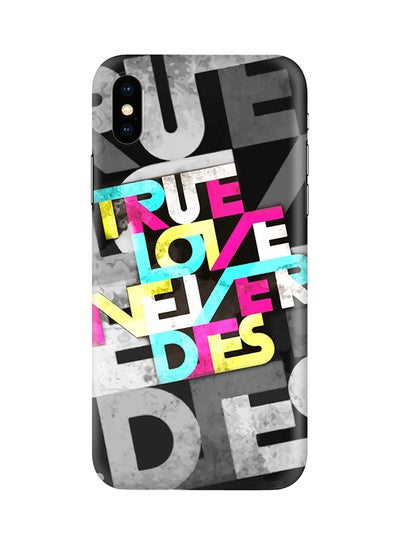 Buy Protective Case Cover For Apple iPhone X/iPhone XS True Love Never Dies in UAE