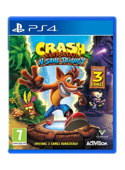 اشتري لعبة الفيديو Crash Bandicoot N. Sane Trilogy (إصدار عالمي) - مغامرة - بلاي ستيشن 4 (PS4) في السعودية