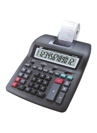 Buy 12-Digit Printing Calculator Black in UAE