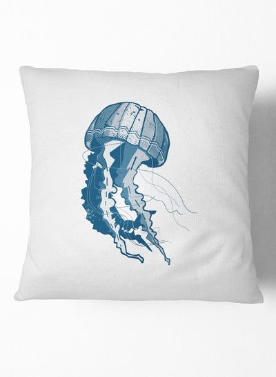 Buy Throw Pillow Beach Jelly Fish Polyester Multicolour 16x16inch in UAE