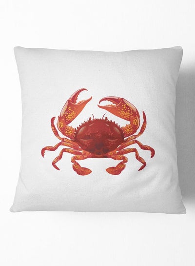 Buy Throw Pillow Beach Crab Polyester Multicolour 16x16inch in UAE