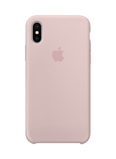 Buy Silicone Case Cover For Apple iPhone Xs Pink in Saudi Arabia