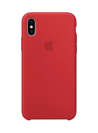 Buy Silicone Case Cover For Apple iPhone Xs Red in UAE