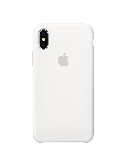 Buy Silicone Case Cover For Apple iPhone Xs Max White in Saudi Arabia