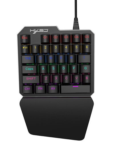 Buy J100 One-handed Mechanical Keyboard Black in Saudi Arabia