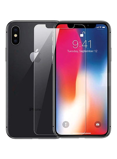 Buy Tempered Glass Screen Protector For Apple iPhone XS Max Clear in Saudi Arabia