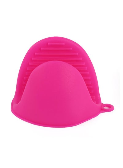 Buy Heat Resistant Silicone Glove Pink 8.4X11X11centimeter in UAE