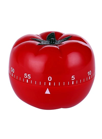 Buy Tomato Shaped Mechanical Timer Red 6.5x6.5x5.5centimeter in UAE