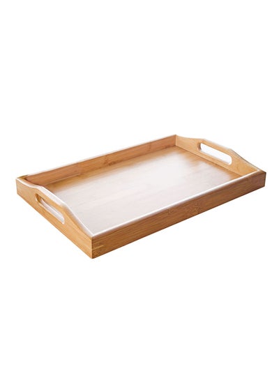 Buy Bamboo Servicing Tray Brown 12.7inch in Saudi Arabia