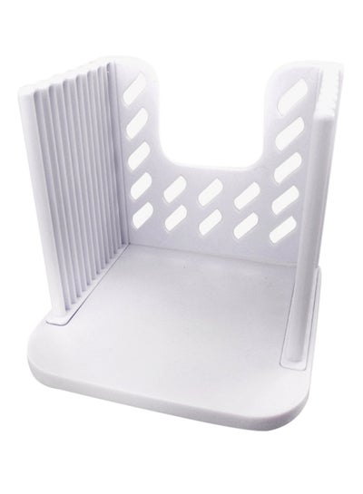 Aobrill Bread Slicer for Homemade Bread Foldable Toast Slicer with Non-slip  Mat (White)