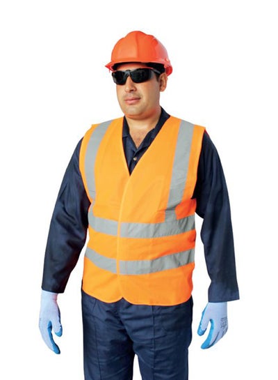 Buy Reflective Safety Vest Orange XXXXL in UAE