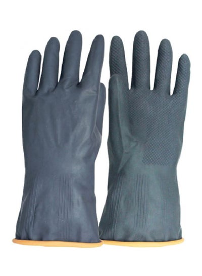 Buy Pack Of 6 Industrial Gloves Grey 12inch in UAE