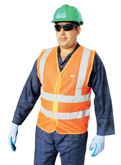 Buy Reflective Net Vest Orange Large in UAE