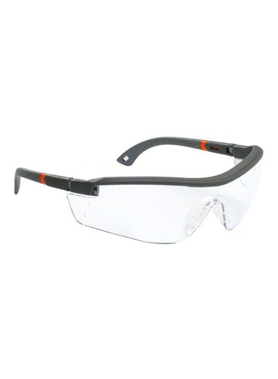 Buy Safety Goggles Clear/Black/Orange Free Size in UAE