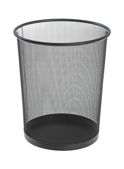 Buy Cylindrical Mesh Dust Bin Black in UAE