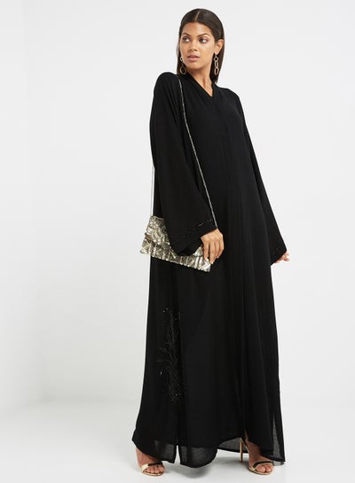 black sequin abaya
