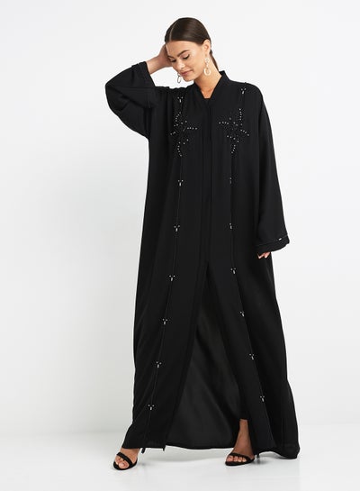 Buy Embroidered Abaya Black in UAE