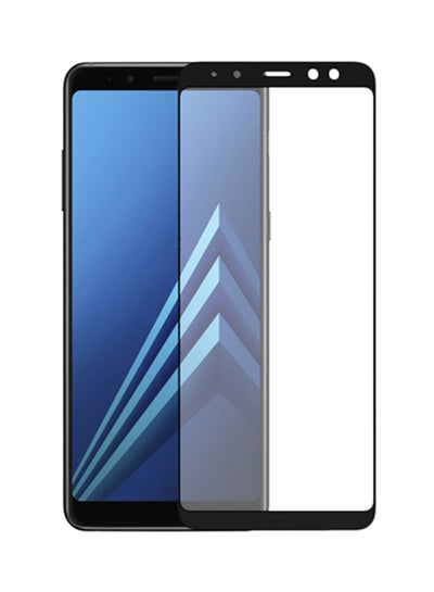 Buy 5D Tempered Glass Screen Protector For Samsung Galaxy A8 Plus 2018 Clear/Black in Saudi Arabia