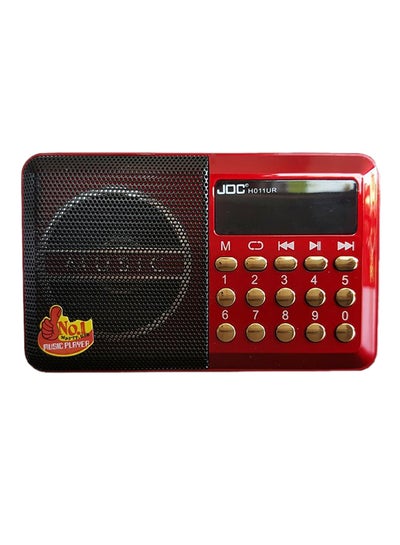 اشتري راديو يعمل بـ USB H011UR أحمر وأسود في مصر