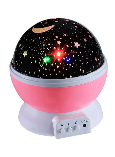 Buy Star Light Rotating Projector Lamp Pink in UAE