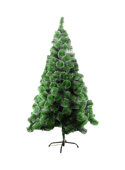 اشتري Artificial Christmas Tree With Stand And Snow Green/Black/White 150 centimeter في الامارات