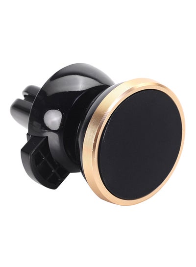 Buy Universal 360 Degree Rotating Magnetic Car Air Vent Mobile Phone Mount Holder Black/Gold in UAE