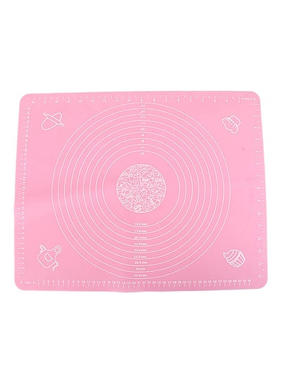 Buy Silicone Heat Resistant Baking Mat Pink 50x40x0.1cm in Egypt